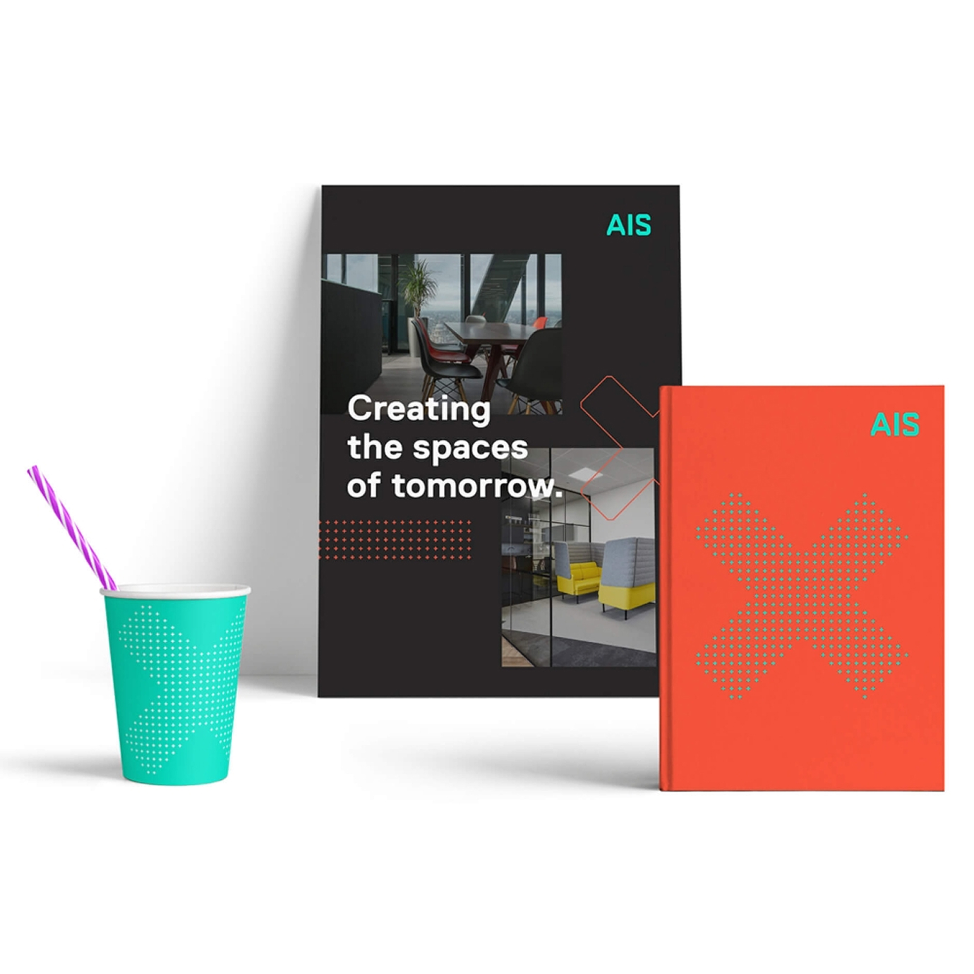 AIS Interiors Diary, Brochure and Cup