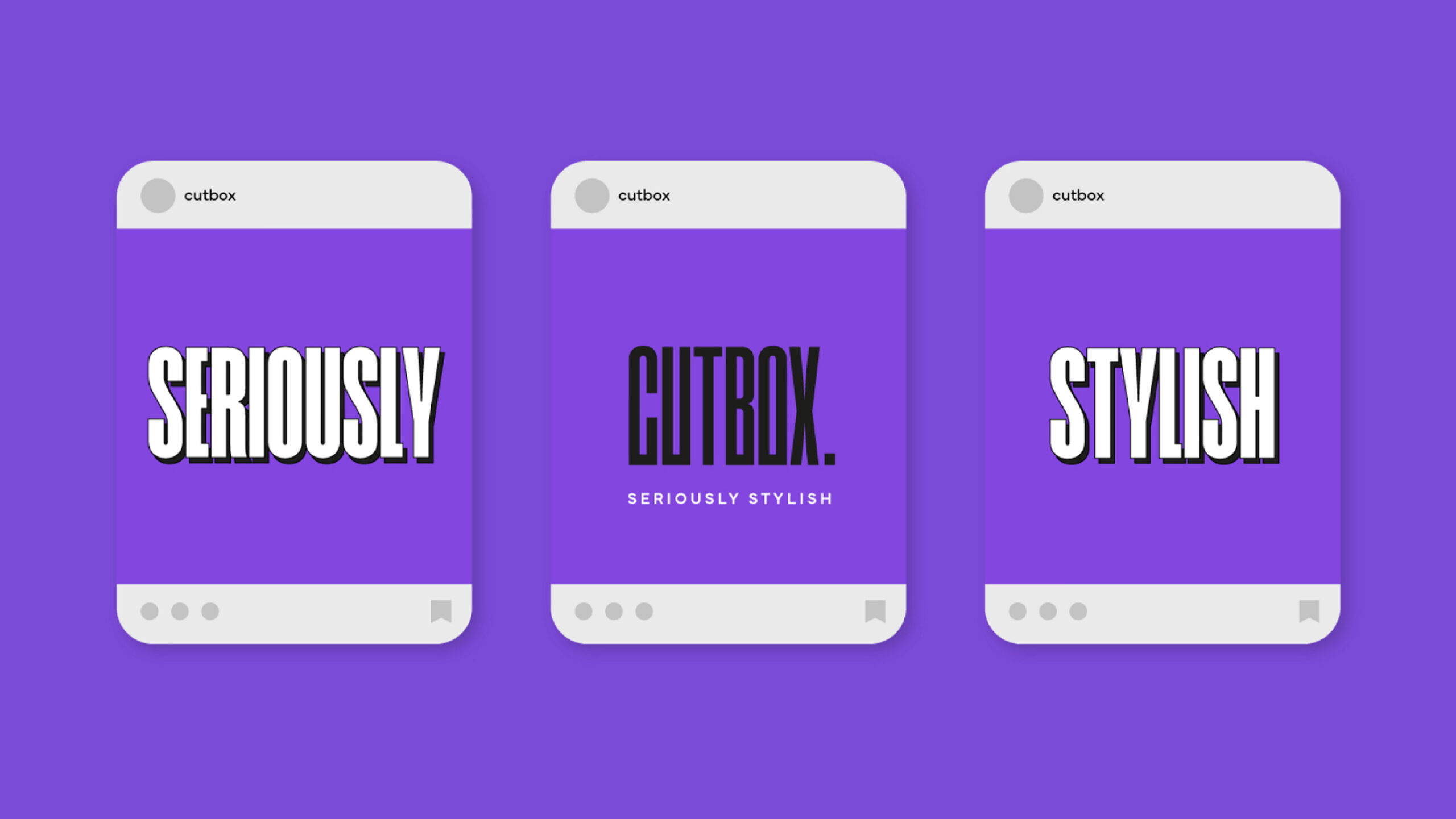 Cutbox social media posts