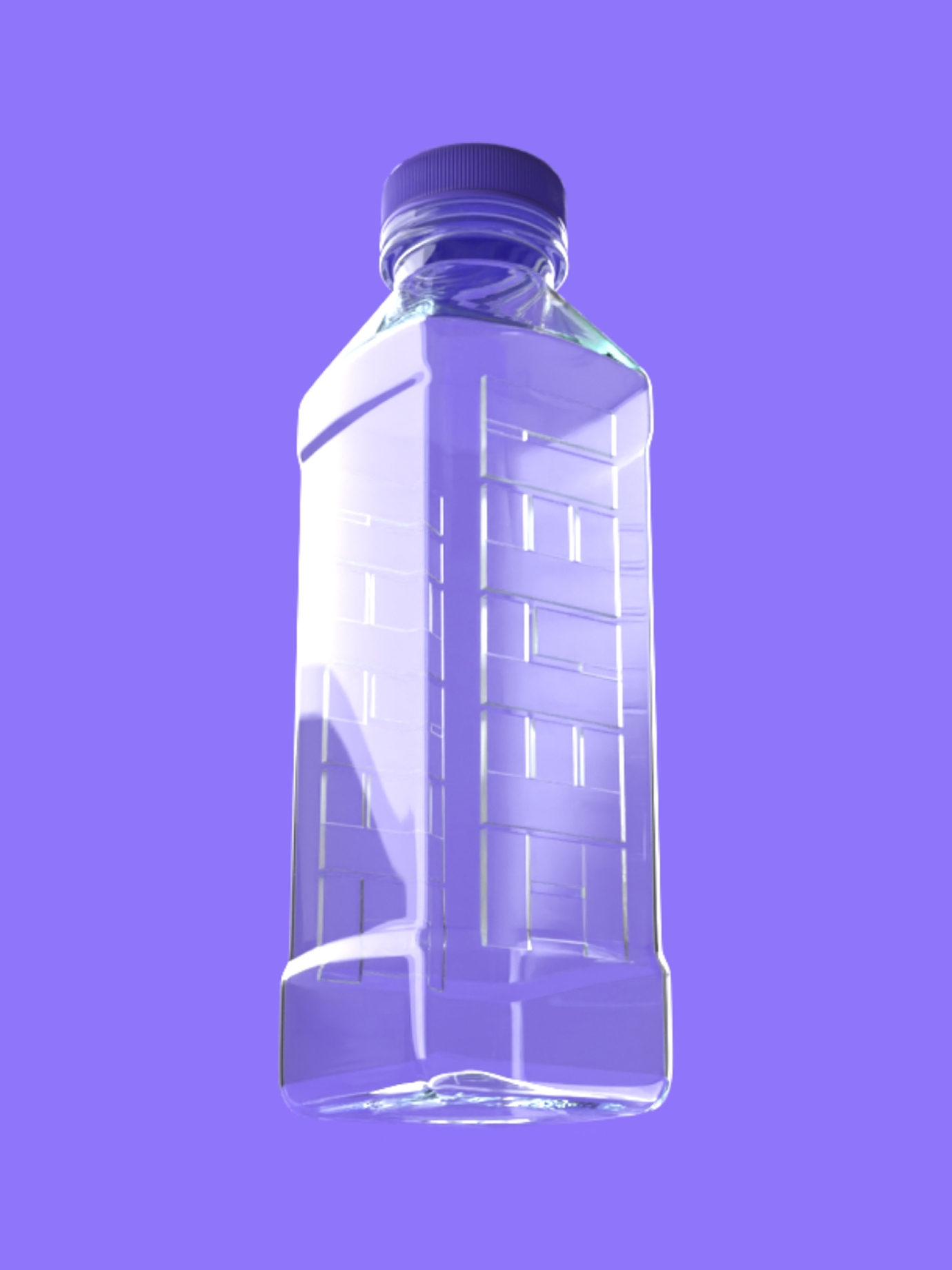 Degen Distillery bottle 3D Render