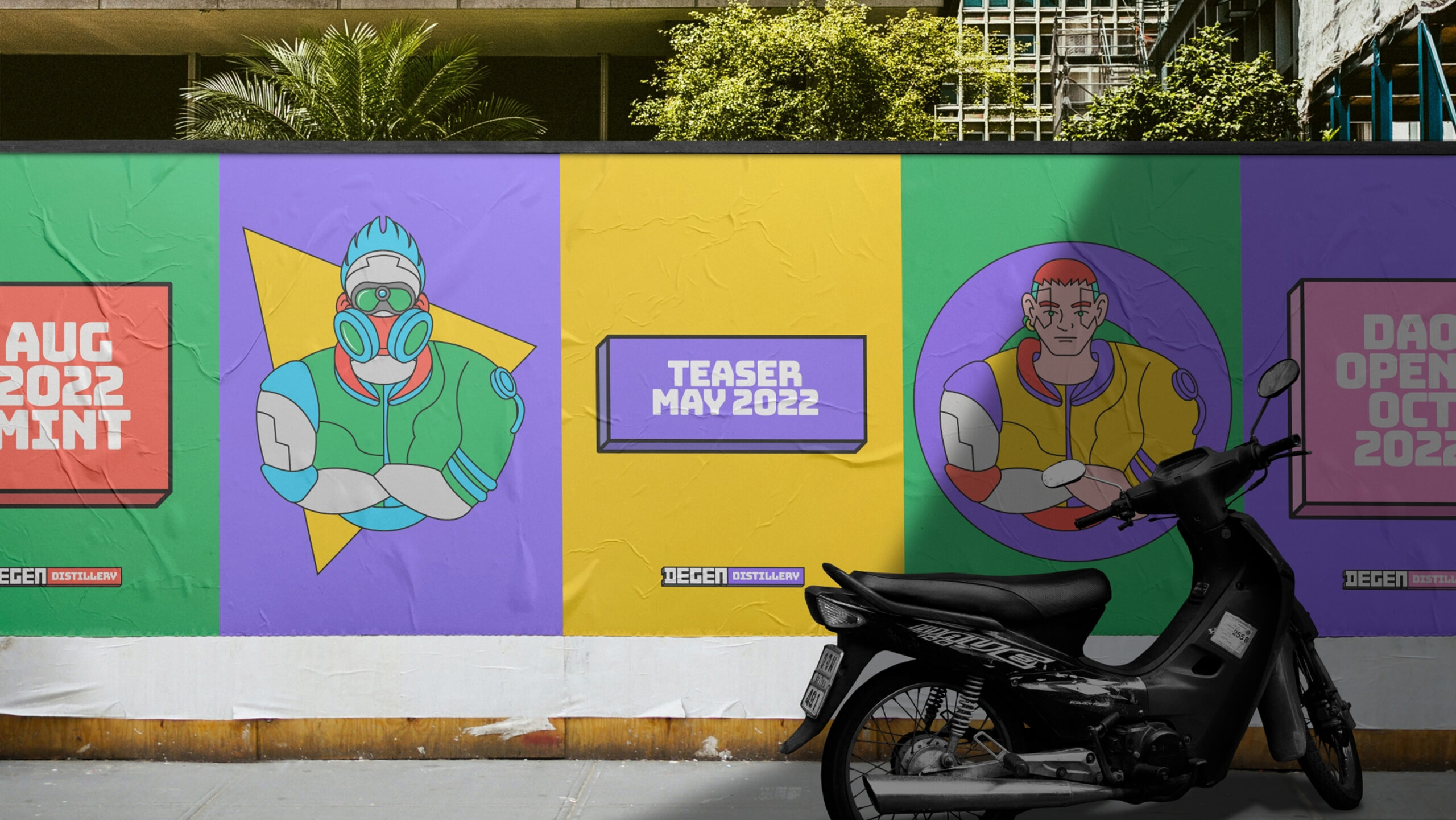 Degen Distillery hoardings advertisement