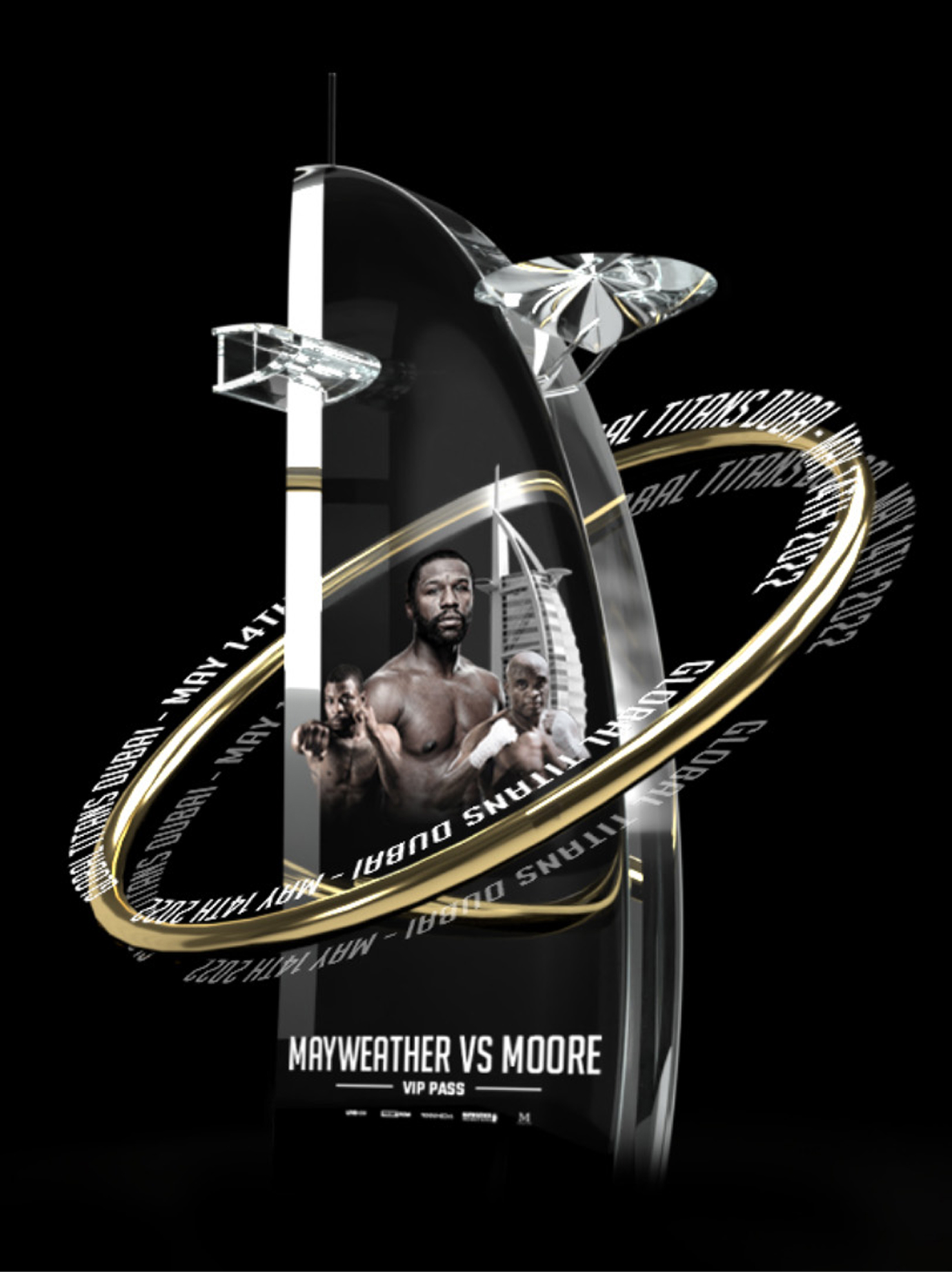 Global Titans Mayweather vs Moore NFT gold