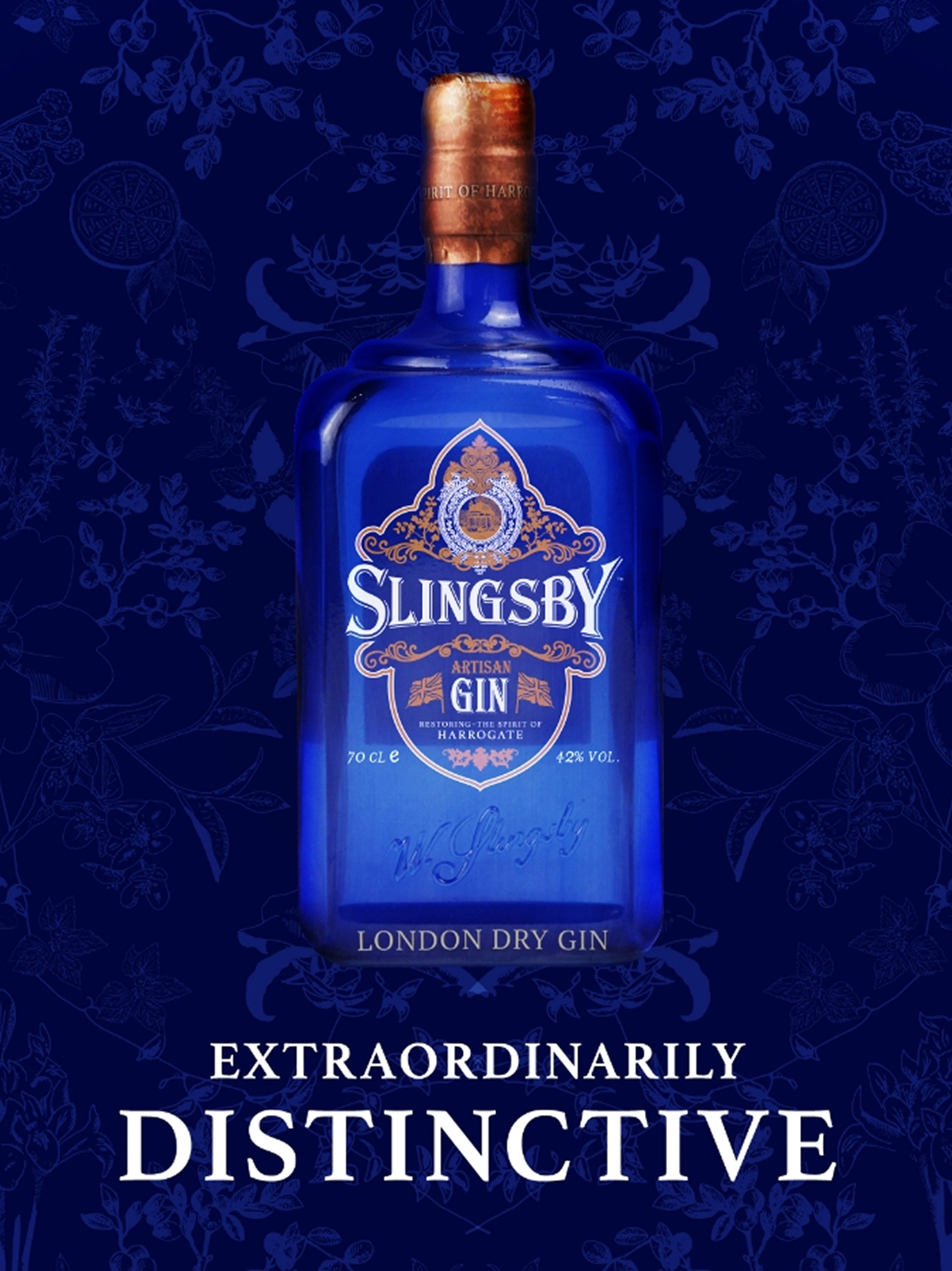 Slingsby Gin bottle product shot