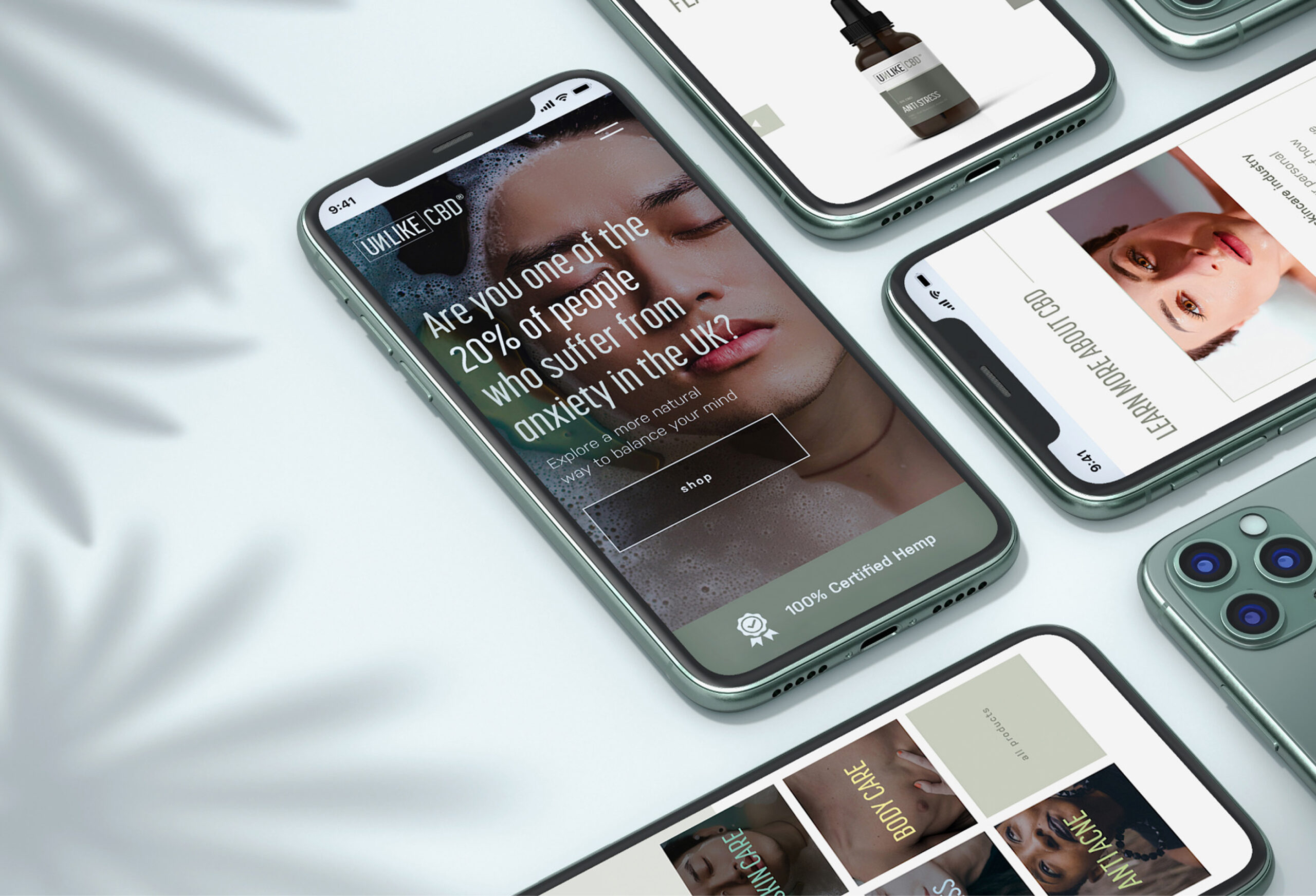 Unlike CBD website on mobile phones