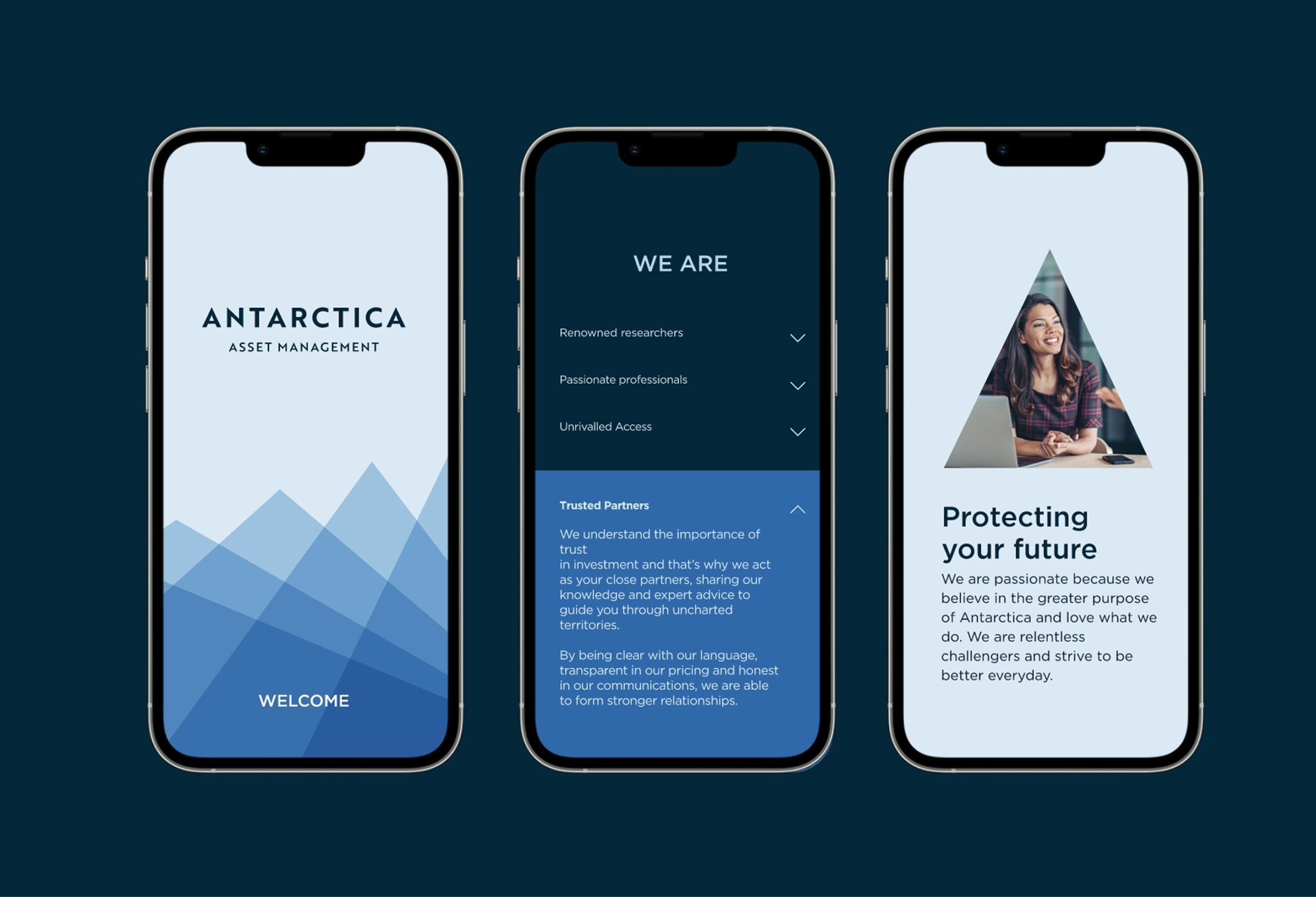 antarctica mobile screens