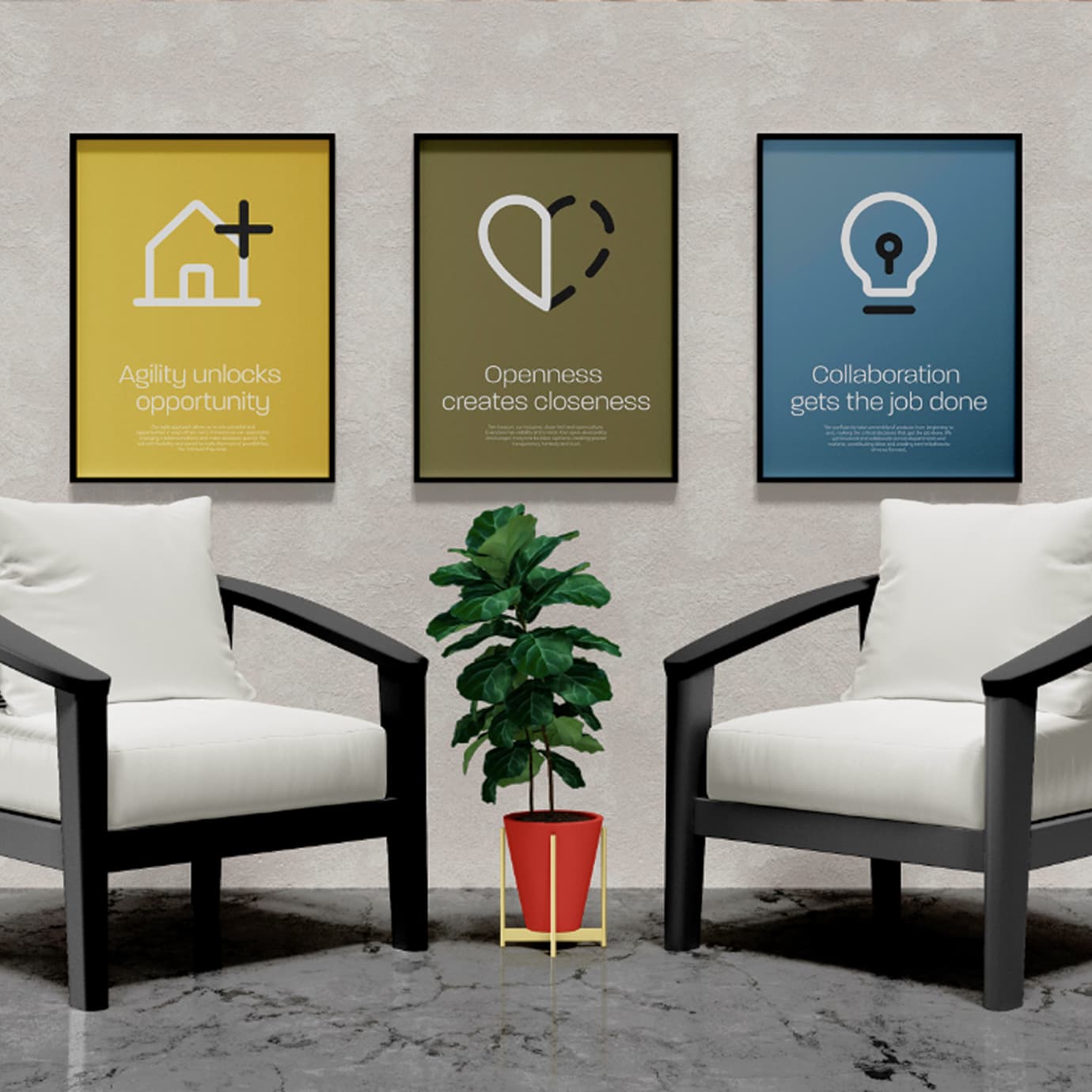 Brand pillar posters