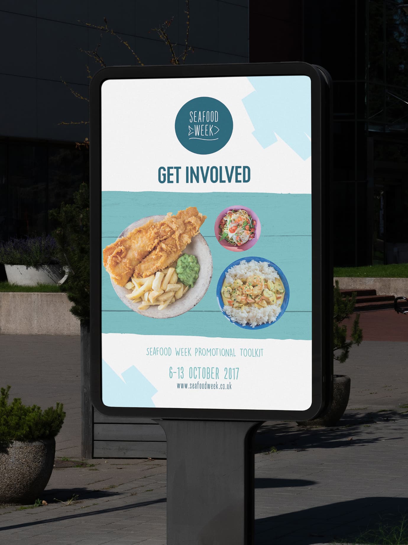 Seafood week digital screen