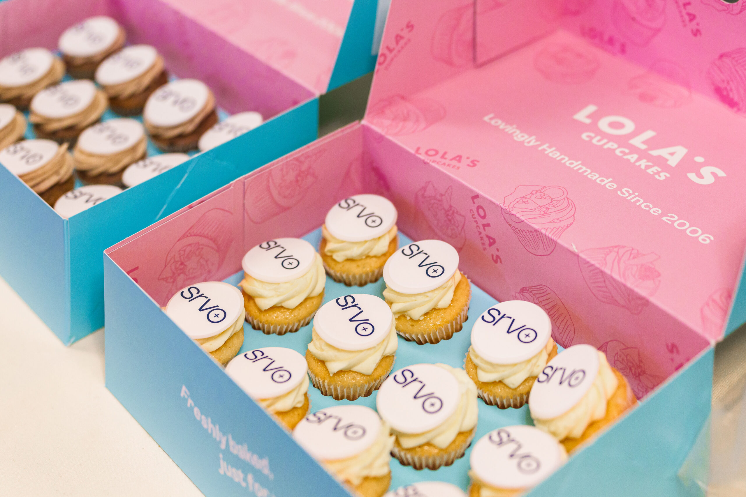 srvo launch event cupcakes