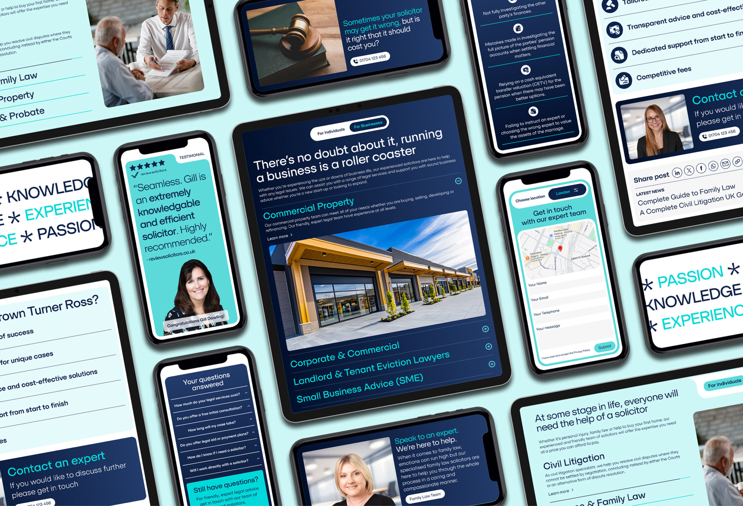 BTR Legal website multi-device