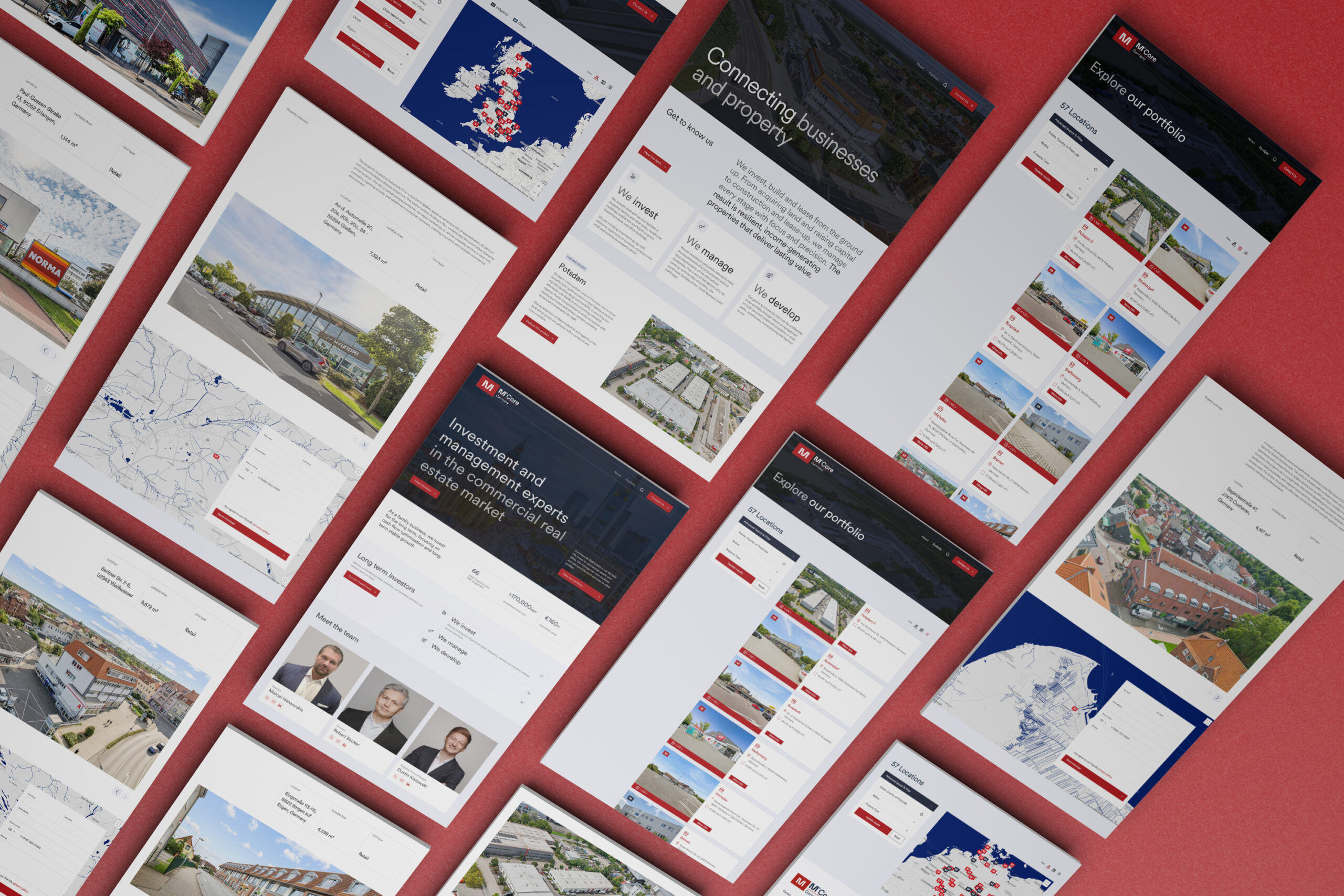 M Core portfolio website