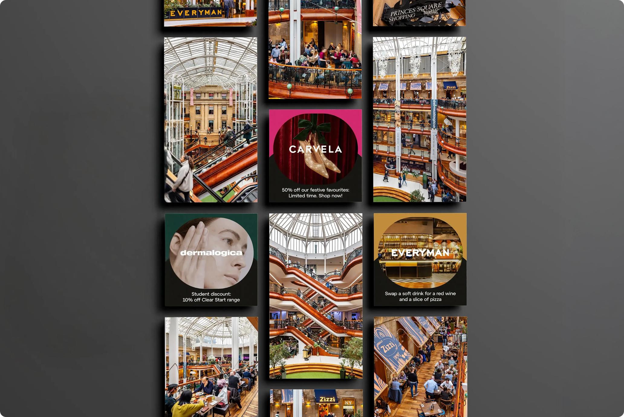 Princes Square social media posts