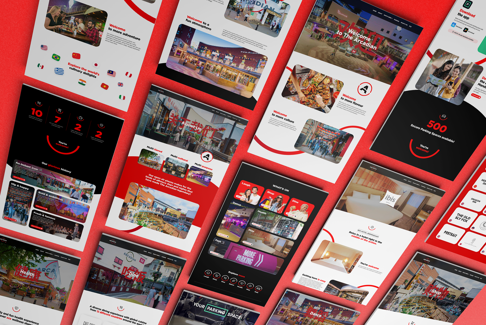 The Arcadian website desktop
